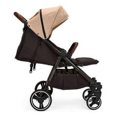 Ickle Bubba VENUS MAX Double Stroller - Black/Biscuit/Tan