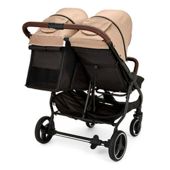Ickle Bubba VENUS MAX Double Stroller - Black/Biscuit/Tan