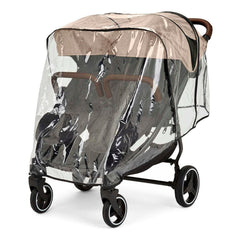 Ickle Bubba VENUS MAX Double Stroller - Black/Biscuit/Tan