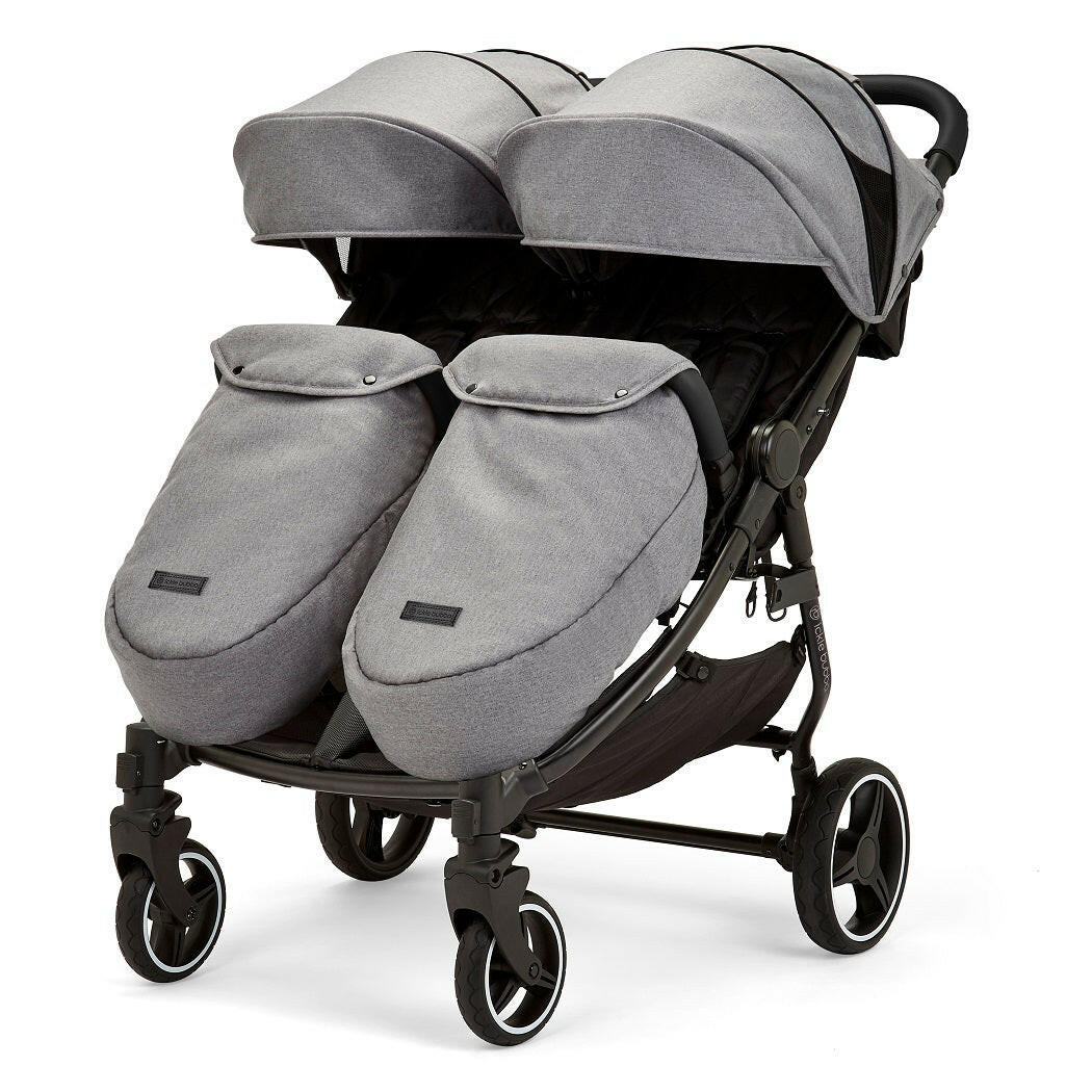 Ickle Bubba VENUS MAX Double Stroller - Black Space Grey Black