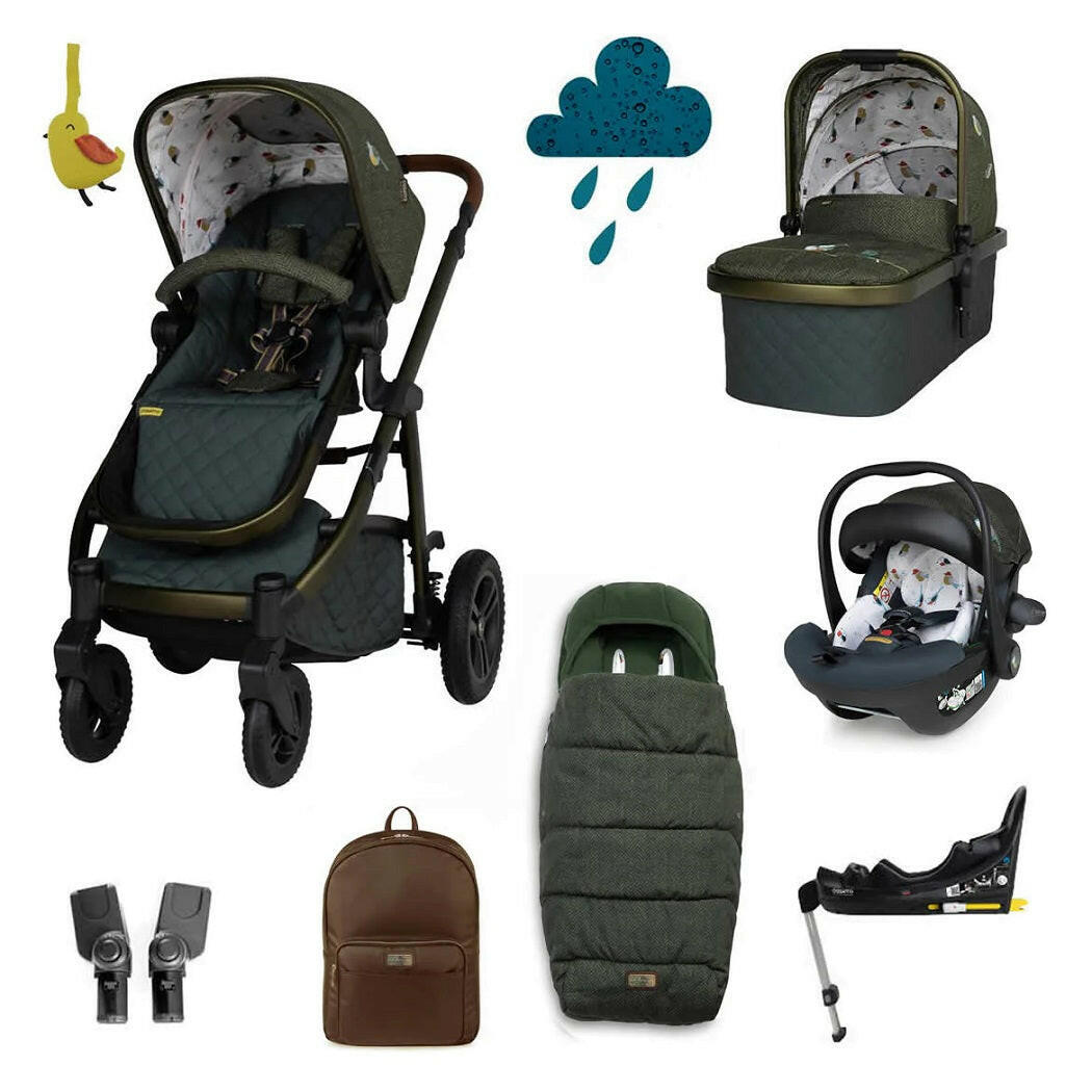 Cosatto Wow 3 Everything Bundle - Bureau - showing the included contents