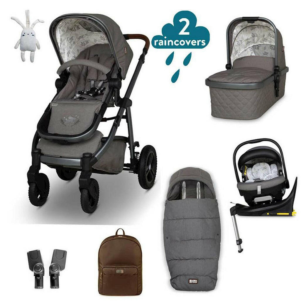Cosatto Wow 3 Everything Bundle - Bobtail - showing the included contents
