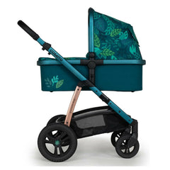 Cosatto Wow 2 Pram & Pushchair - Midnight Jungle - side view, showing the pram