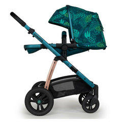 Cosatto Wow 2 Pram & Pushchair - Midnight Jungle - side view, showing the parent-facing pushchair