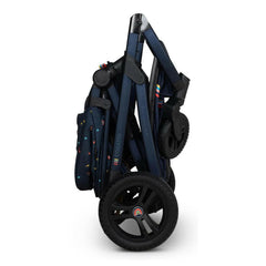 Cosatto Wow 3 Everything Bundle - Doodle Days - showing the pushchair folded and free-standing