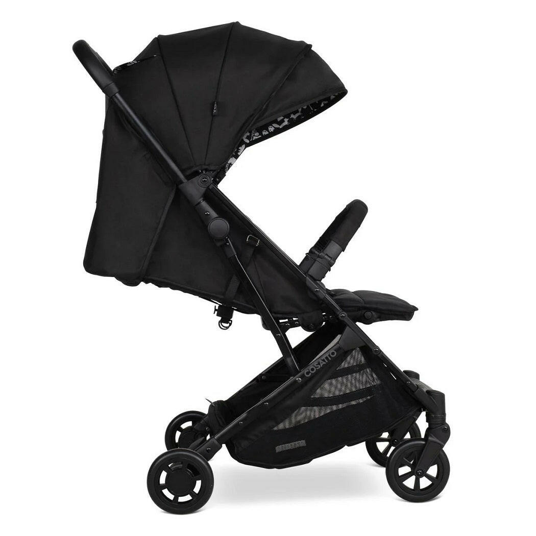 Cosatto Yo! Silhouette Stroller - side view, reclined seat and hood extended
