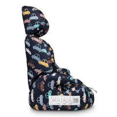 Cosatto Zoomi Group 123 Car Seat with 5 Point Plus - Beep Beep - side view, with seat belt guide