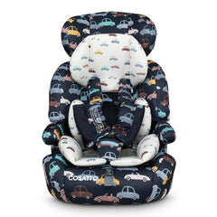 Cosatto Zoomi Group 123 Car Seat with 5 Point Plus - Beep Beep - with reversible seat liner
