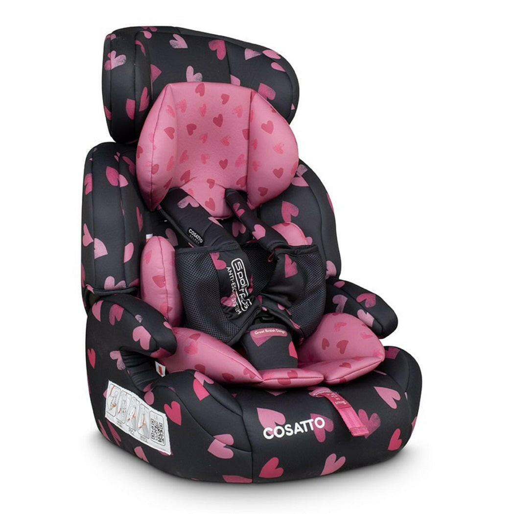 Cosatto Zoomi Group 123 Car Seat with 5 Point Plus - Charcoal Lighthearted