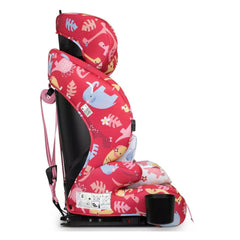 Zoomi 3 i-Size Car Seat - Dino Delite - side view, headrest raised