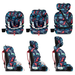 Zoomi 3 i-Size Car Seat - D is for Dino - growth stages