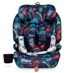 Zoomi 3 i-Size Car Seat - D is for Dino - headrest raised