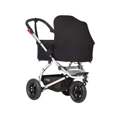 Mountain Buggy Swift & MB Mini Carrycot Plus (Black) - quarter view shown on chassis