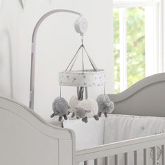 Silvercloud Counting Sheep Cot Mobile (Sheep) - lifestyle image (cot and bedding not included)