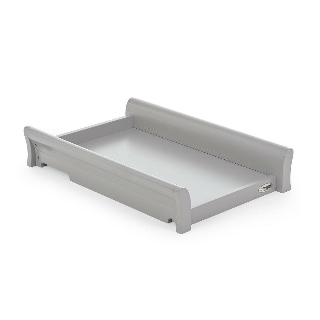 Obaby Stamford Sleigh Cot Top Changer (Warm Grey)