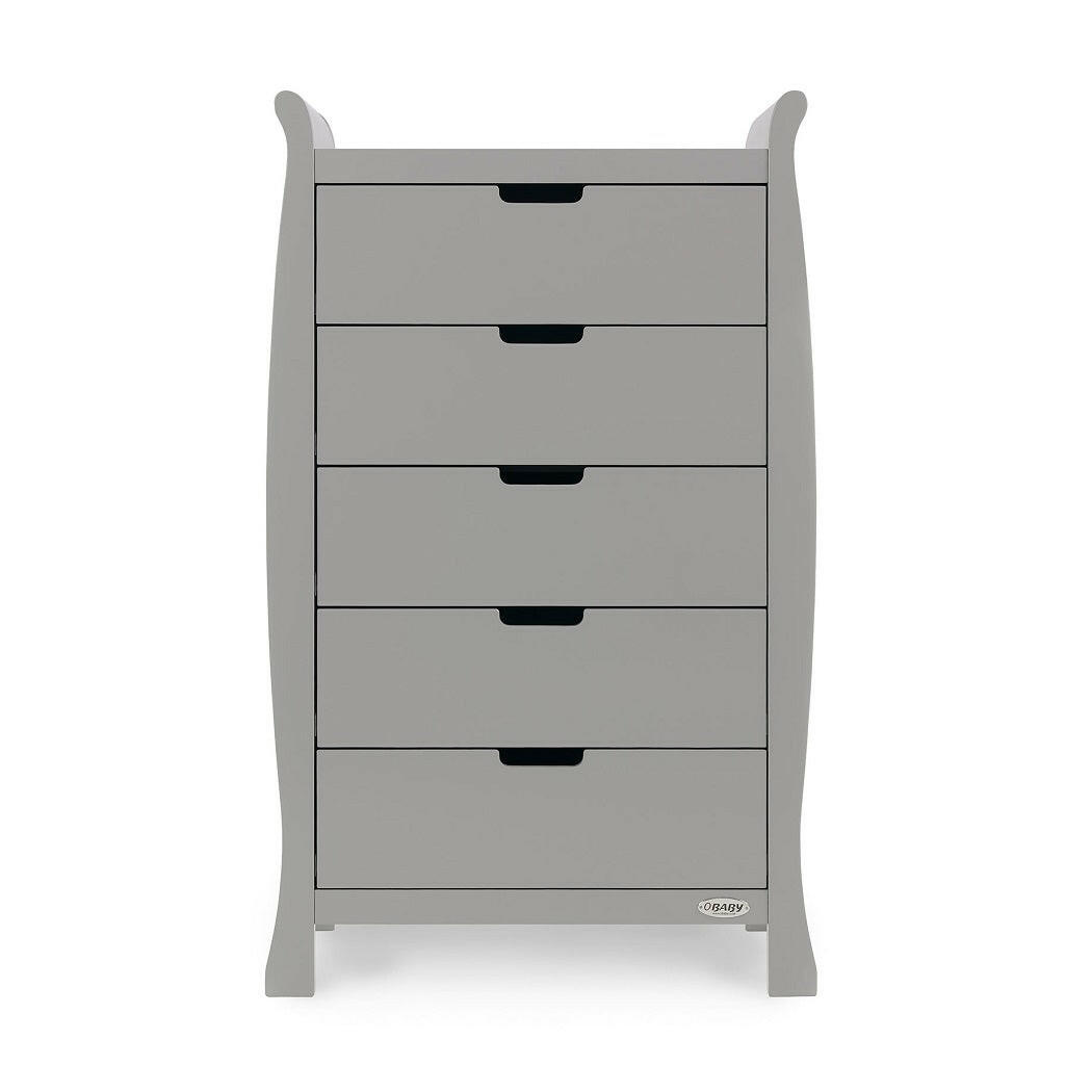 Obaby Stamford Sleigh Tall Chest of Drawers (Warm Grey)
