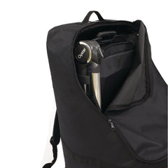 BabyStyle Travel Bag (Black) - showing the zipped opening