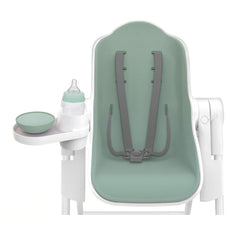 Oribel Cocoon Highchair (Pistachio) - front view, shown without the tray