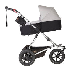 Mountain Buggy 2019 Carrycot Plus (Silver) - shown here with carrycot inclined