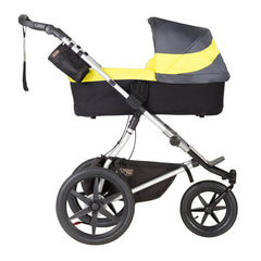 Mountain Buggy 2019 Carrycot Plus (Solus) for Terrain - shown here fixed to a chassis as a pram (pushchair chassis not included, available separately)