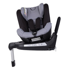 Mountain Buggy Safe Rotate ISOFIX Car Seat (Black/Silver) - side view, showing the seat with the infant insert removed