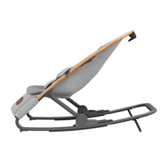 Maxi-Cosi Kori Rocker (Essential Grey) - side view, shown with the rocker`s stabilising feet extended