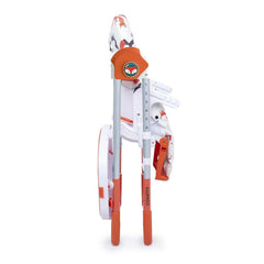 Cosatto Noodle 0+ Highchair (Mister Fox) - side view, showing the different height settings available