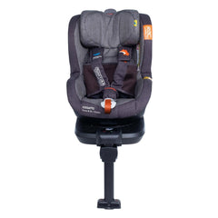 Cosatto RAC Come & Go i-Rotate i-Size Car Seat (Mister Fox) - front view, showing the seat forward-facing with the headrest raised