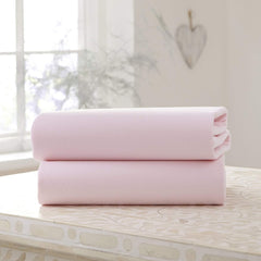 Clair De Lune Fitted Sheets (Pink) Cot 120x60cm - lifestyle image