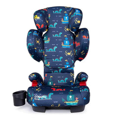 Cosatto Sumo Group 2/3 ISOFIT Car Seat (Sea Monster) - front view, showing the seat with its head/backrest fully raised