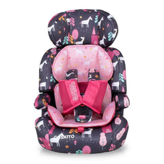Cosatto Zoomi 123 Car Seat - Unicorn Land - with reversible seat liner