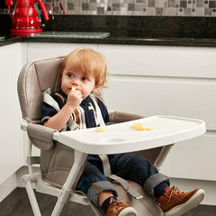 MyChild Hideaway Highchair (Grey) - lifestyle image