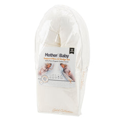 Mother&Baby Support Pillow and Wedge Set (Cream) - shown here within the packaging