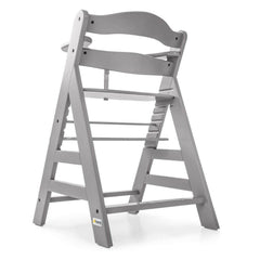 Hauck Alpha+B Wooden Highchair Grey - rear view