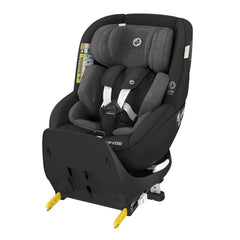 Maxi-Cosi Mica Pro Eco i-Size Car Seat (Authentic Black) - showing the car seat in rear-facing mode with its ISOFIX brackets extended