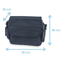 Clair de Lune Essentials Changing Bag (Black) - showing the bag`s dimensions
