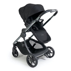 iCandy Lime Lifestyle Summer Bundle (Black) - showing the seat unit and chassis together as the pushchair in parent-facing mode