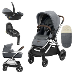 maxi cosi adorra grey Maxi-Cosi Adorra Luxe Bundle (Twillic Grey) with Pebble 360 and Base