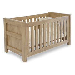 BabyStyle Bordeaux Nursery Furniture Set (Oak) - showing the cot (bedding not included)