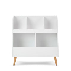 Obaby Maya Toy Storage Unit (White with Natural) - front view