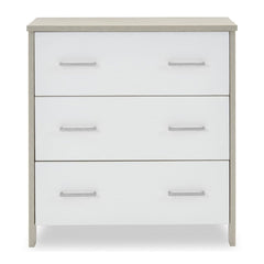 Obaby Nika 2 Piece Room Set (Grey Wash & White) - showing the chest of drawers without the changing top