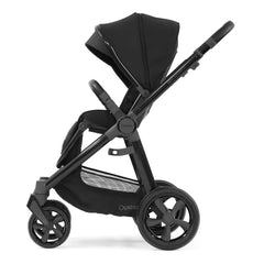 BabyStyle Oyster 3 Black ESSENTIAL Bundle (Pixel) - showing the forward-facing pushchair with its seat upright
