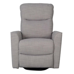 Obaby Savannah Swivel Glider Recliner Chair (Pebble) - front view