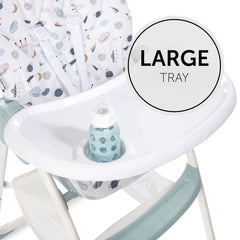 Hauck Sit N Fold Highchair (Space) - showing the large tray with drink holder