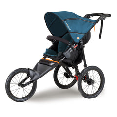 Out n About Nipper Sport v5 Pushchair (Highland Blue) - showing the pushchair with its hood raised