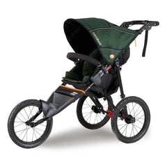 Out n About Nipper Sport v5 Pushchair (Sycamore Green) - showing the pushchair with its hood raised