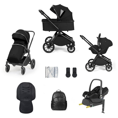 Ickle Bubba Altima 12 Piece Travel System with Maxi-Cosi CabrioFix i-Size Car Seat & ISOFIX Base - Black - included items