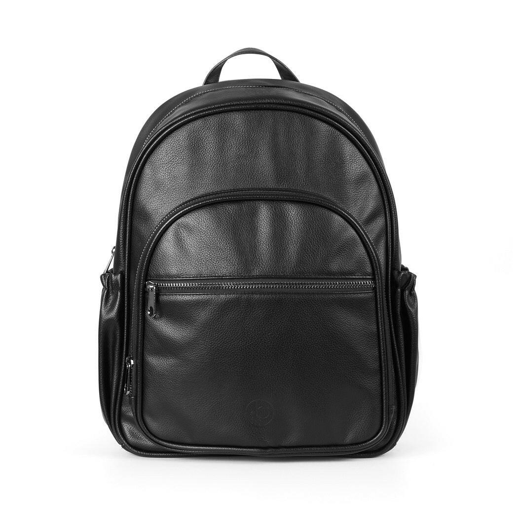 Ickle Bubba VIRGO Growing Family - Travel System - Black - showing the included rucksack-style changing bag