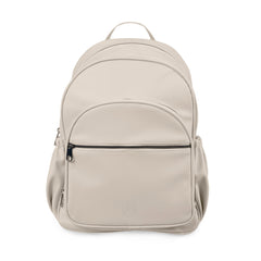 Ickle Bubba VIRGO Twin Travel System - Stone - showing the included rucksack-style changing bag