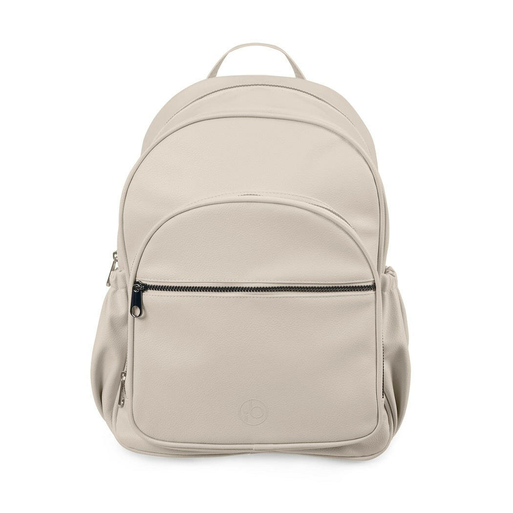 Ickle Bubba VIRGO Growing Family - Travel System - Stone - showing the included rucksack-style changing bag